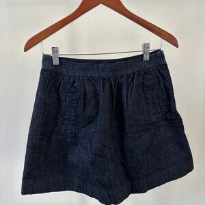 J.Crew Mini Skirt in Indigo Denim
